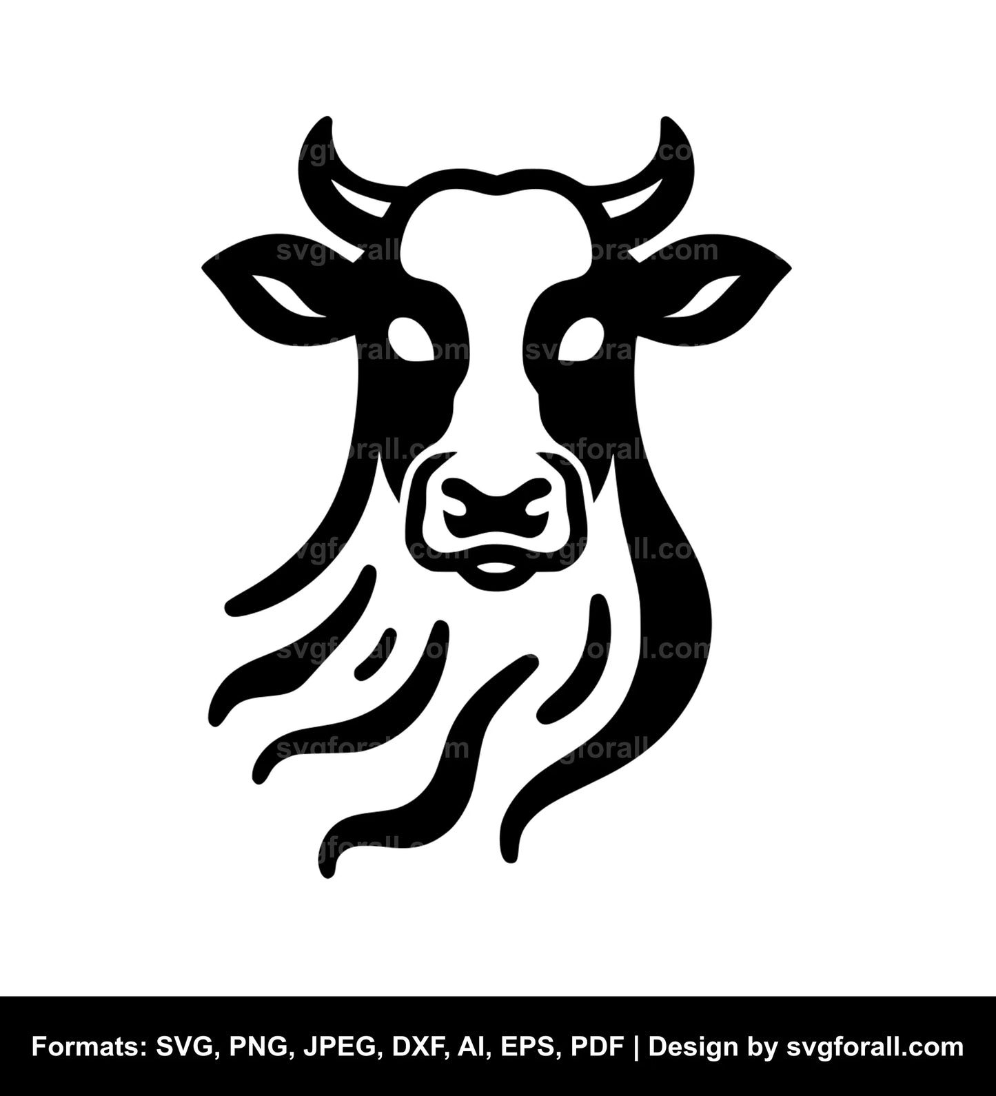 Cow Ghost SVG Clipart