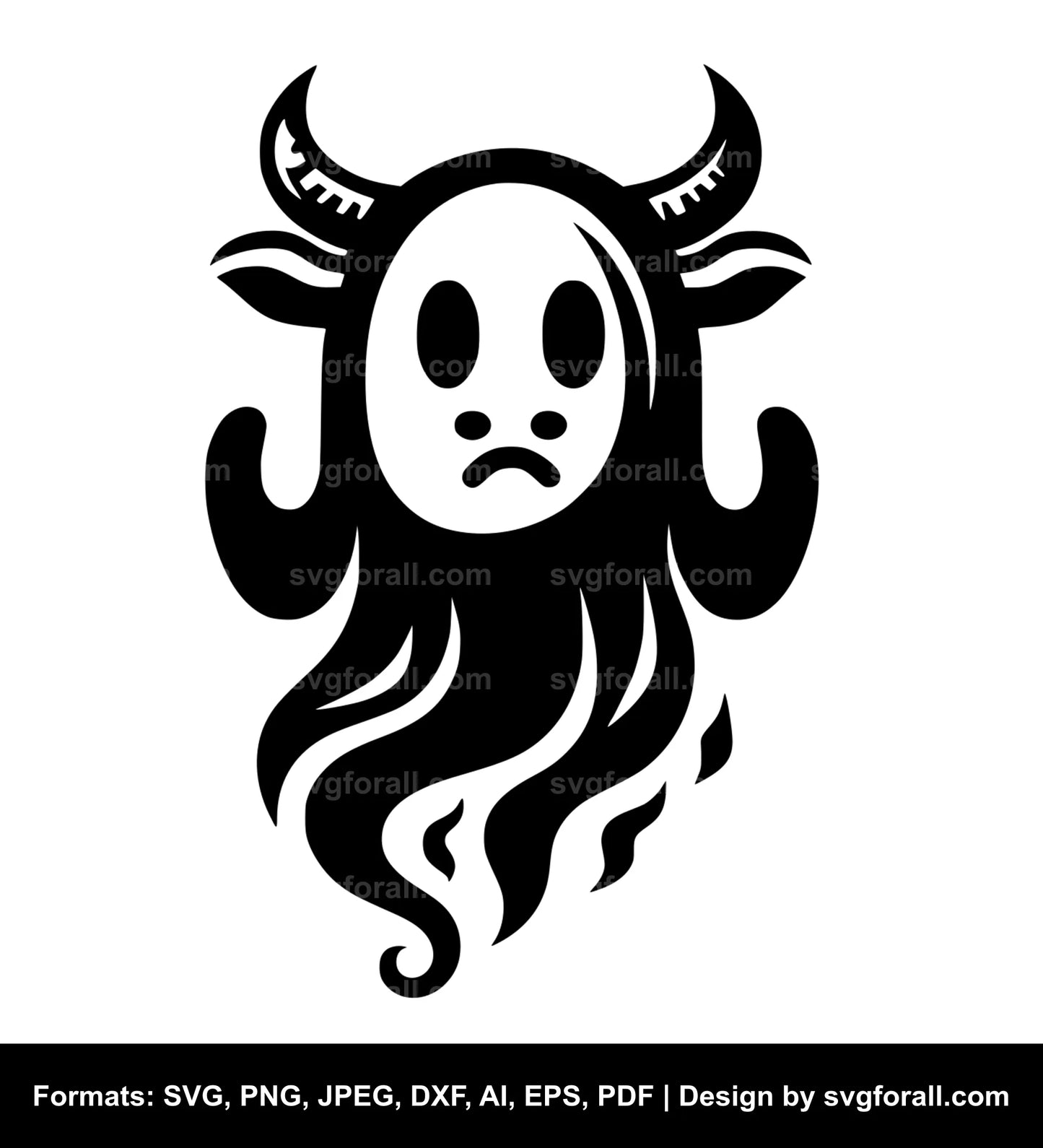 Cow Ghost SVG File