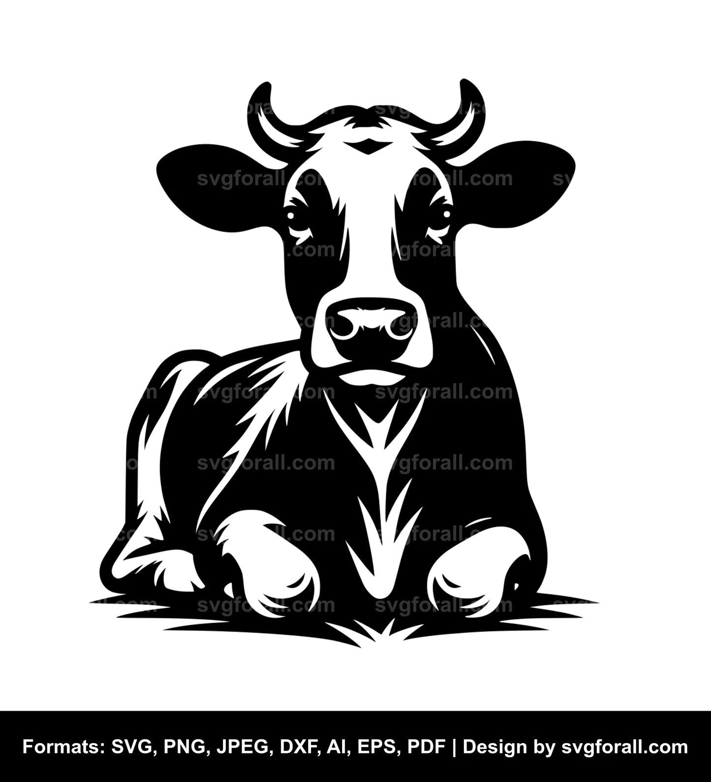 Cow Lying Down Cricut SVG