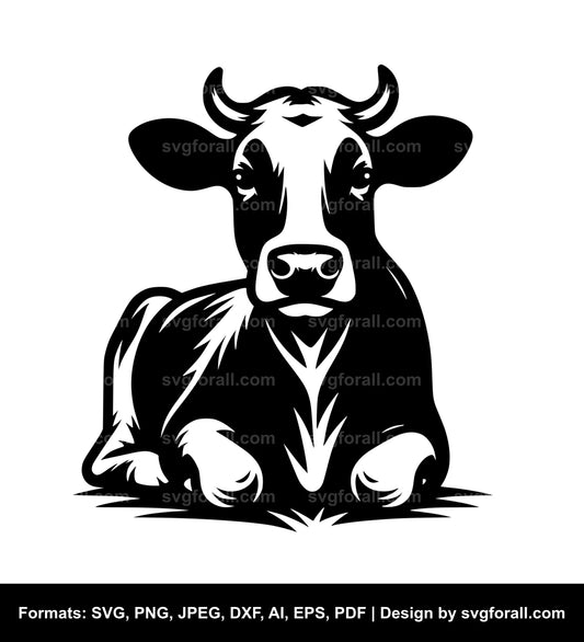 Cow Lying Down Cricut SVG