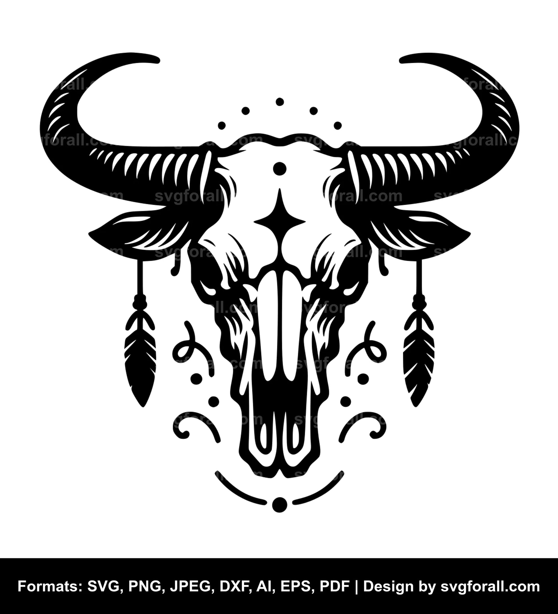 Cow Skull SVG