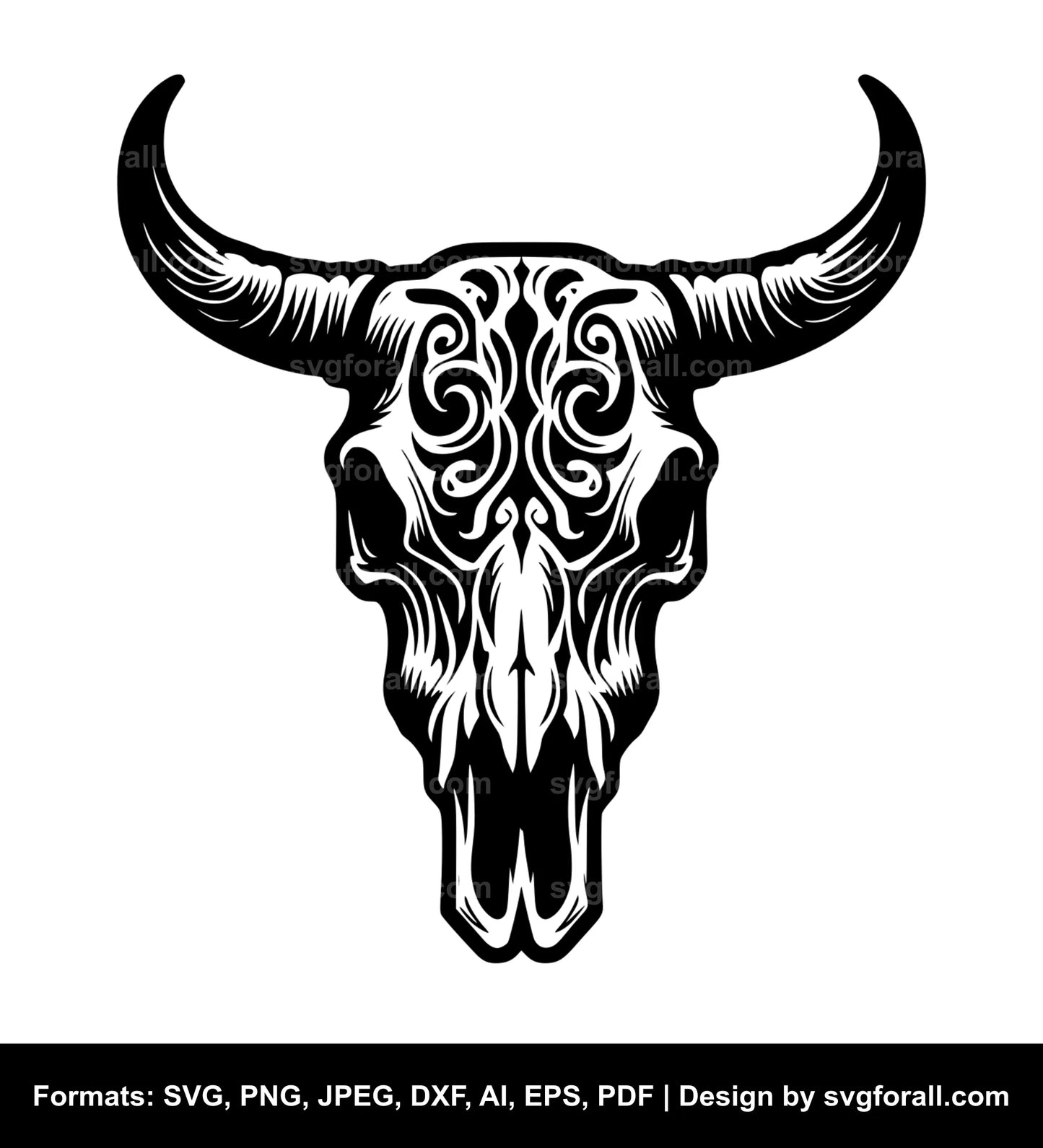 Cow Skull SVG Design