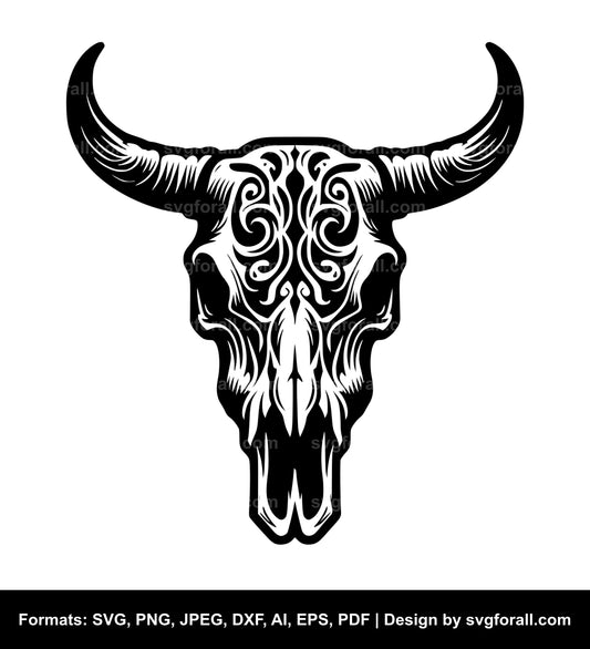 Cow Skull SVG Design