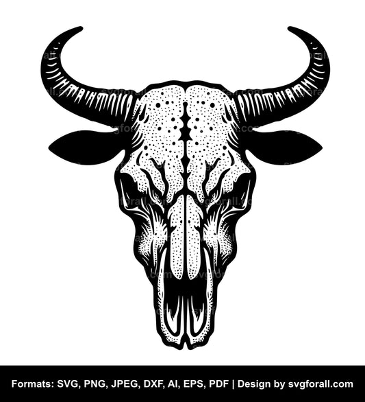 Cow Skull SVG Vector