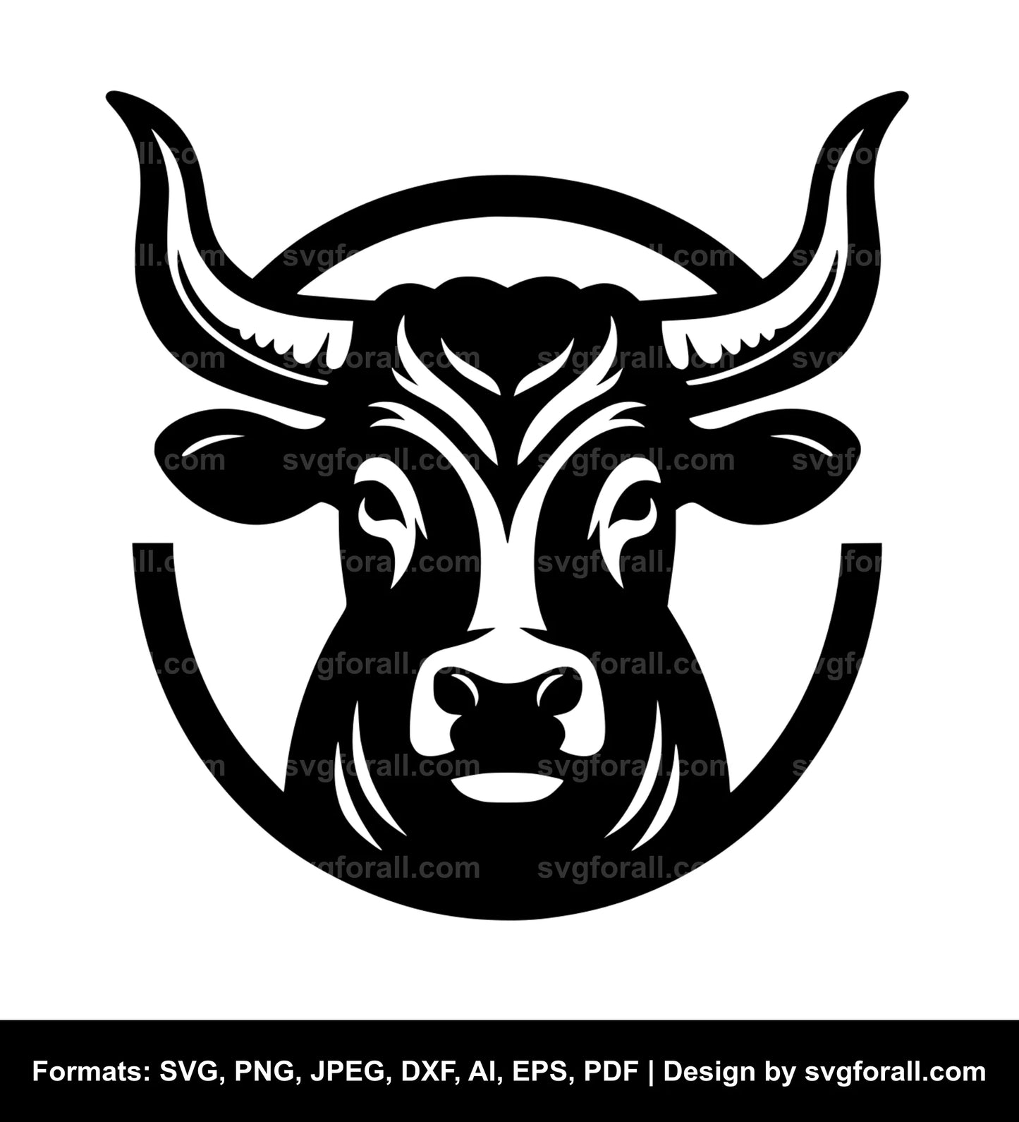 Cow With Horn SVG