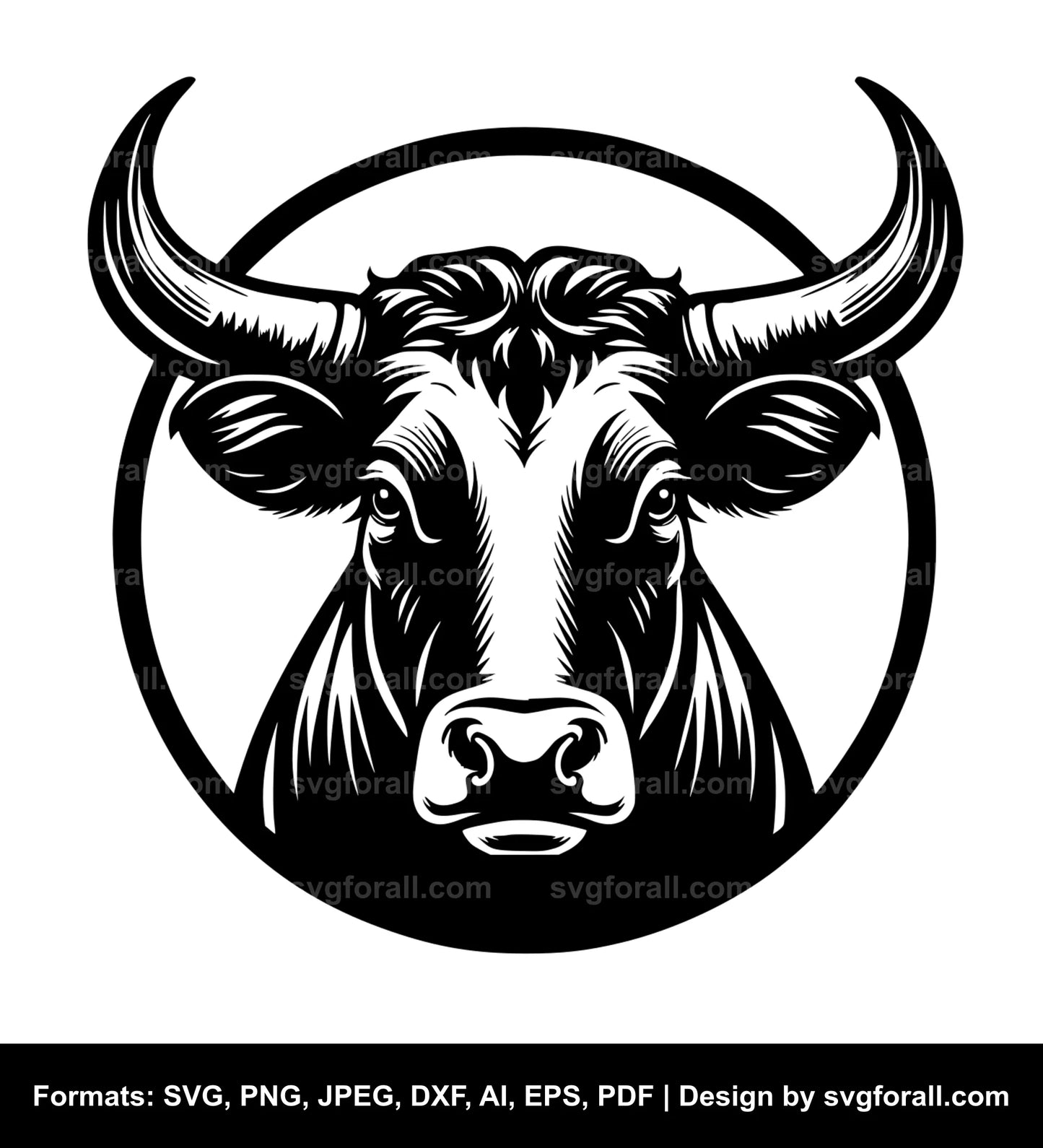 Cow With Horn SVG PNG