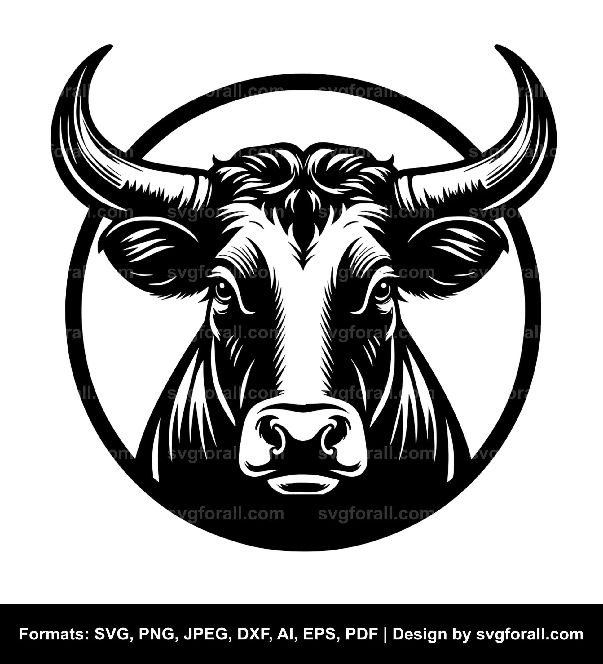 Cow With Horn SVG PNG