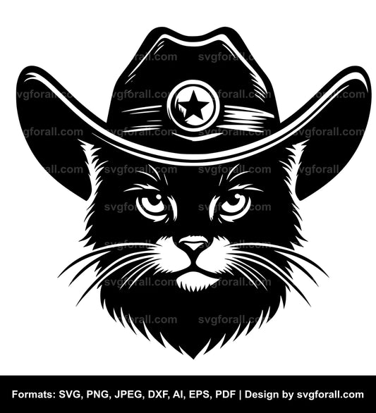 Cowboy Cat SVG