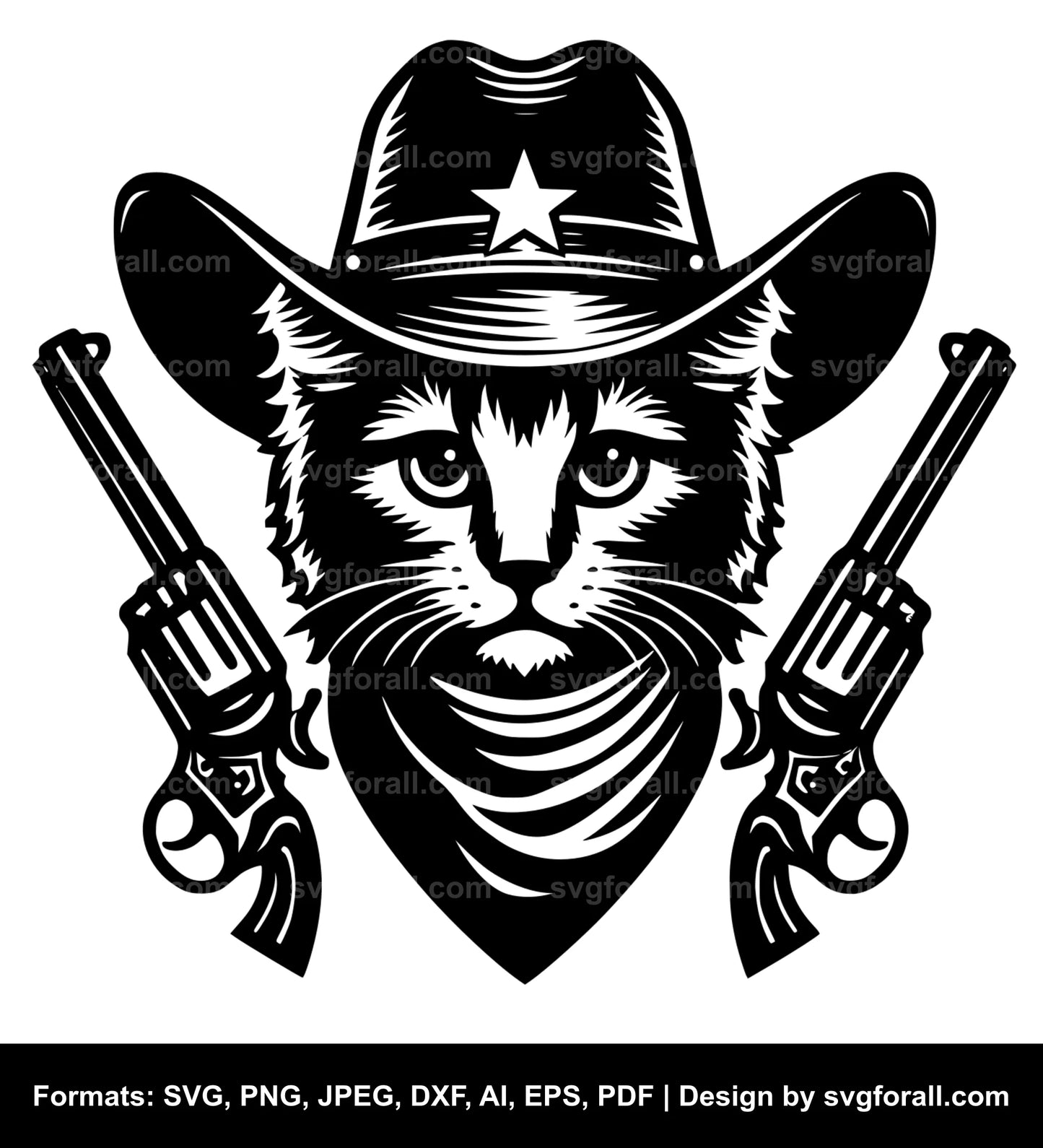 Cowboy Cat SVG File