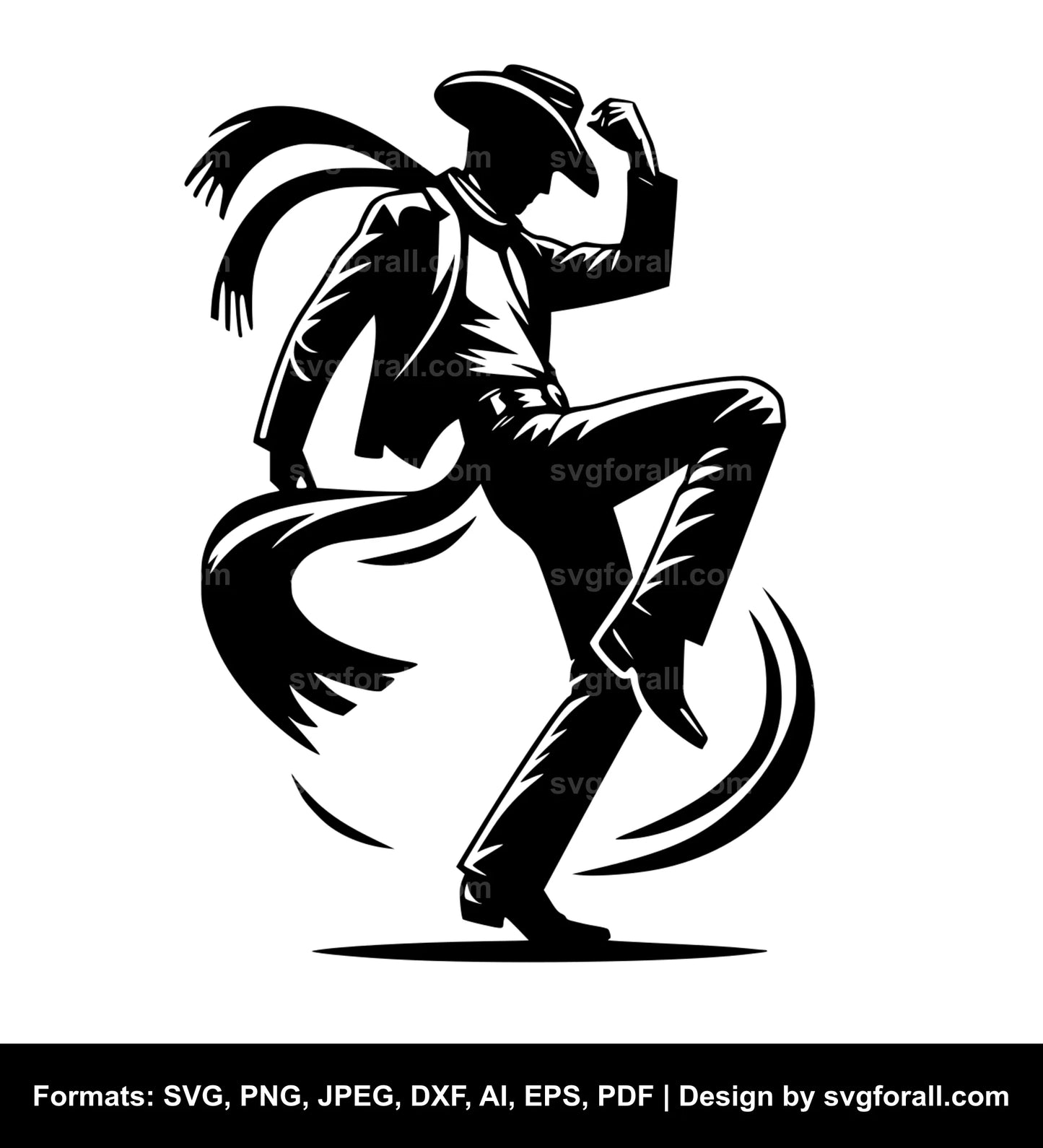 Cowboy Dancing SVG File