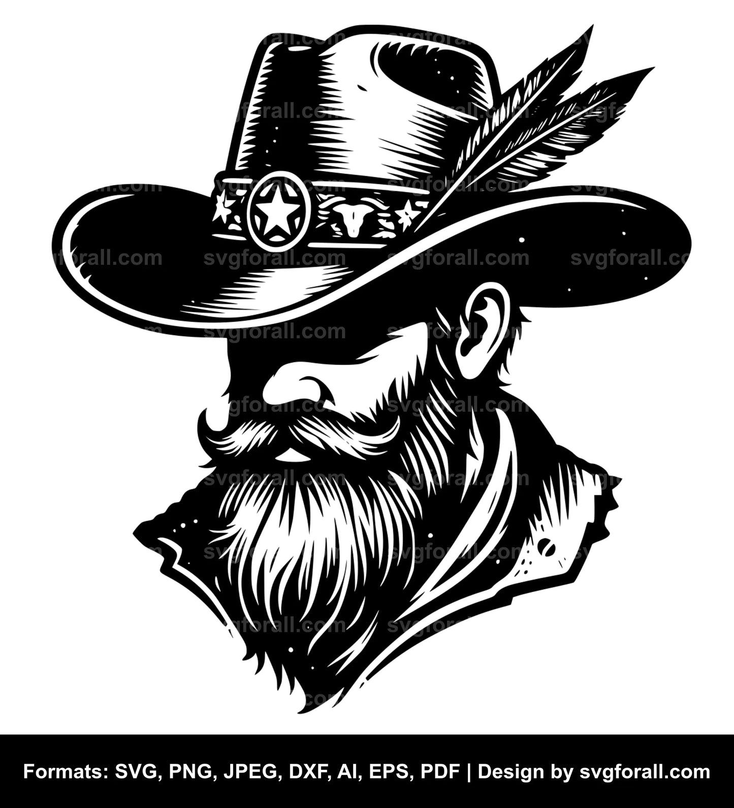 Cowboy For Cricut SVG