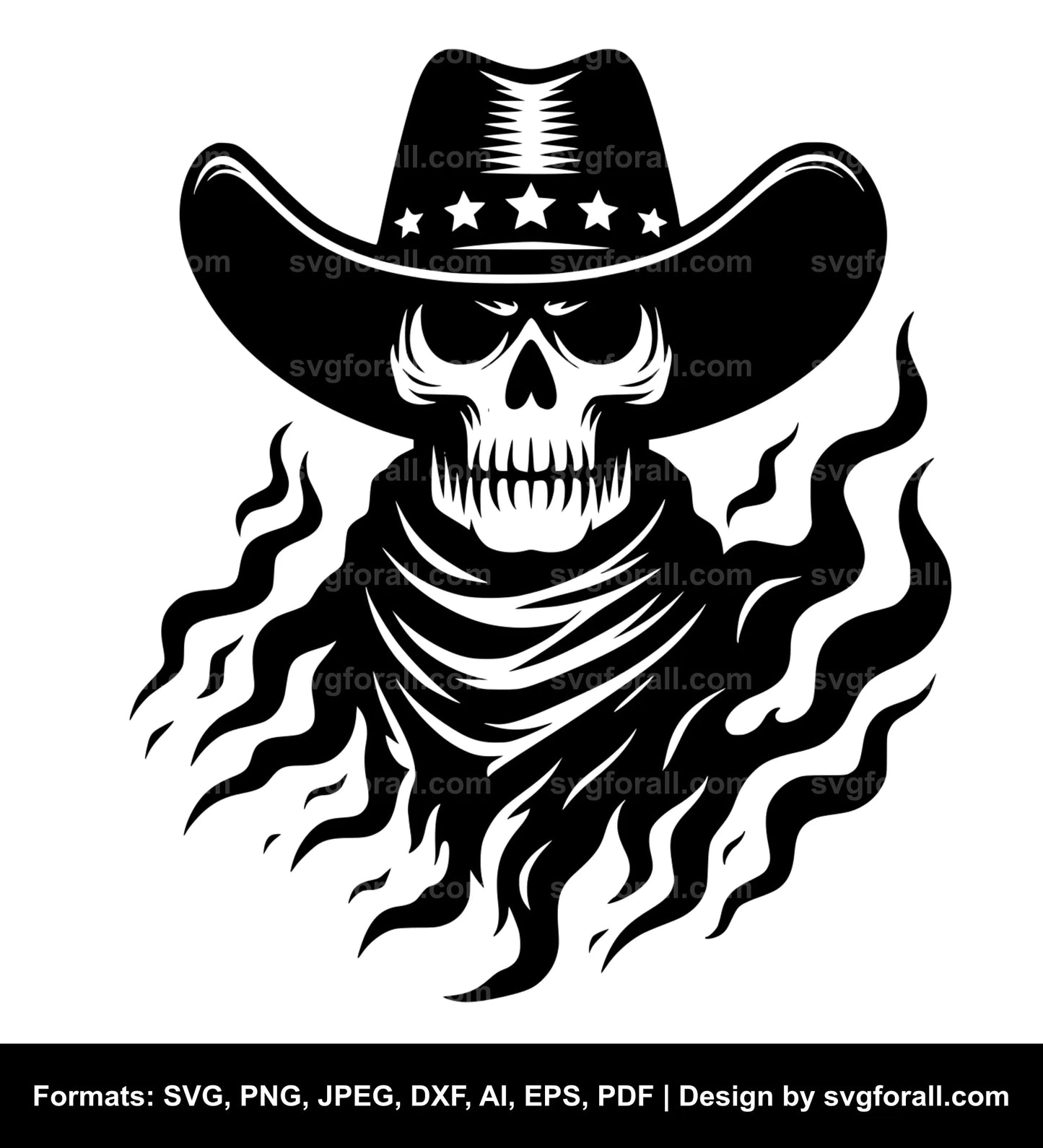 Cowboy Ghost SVG