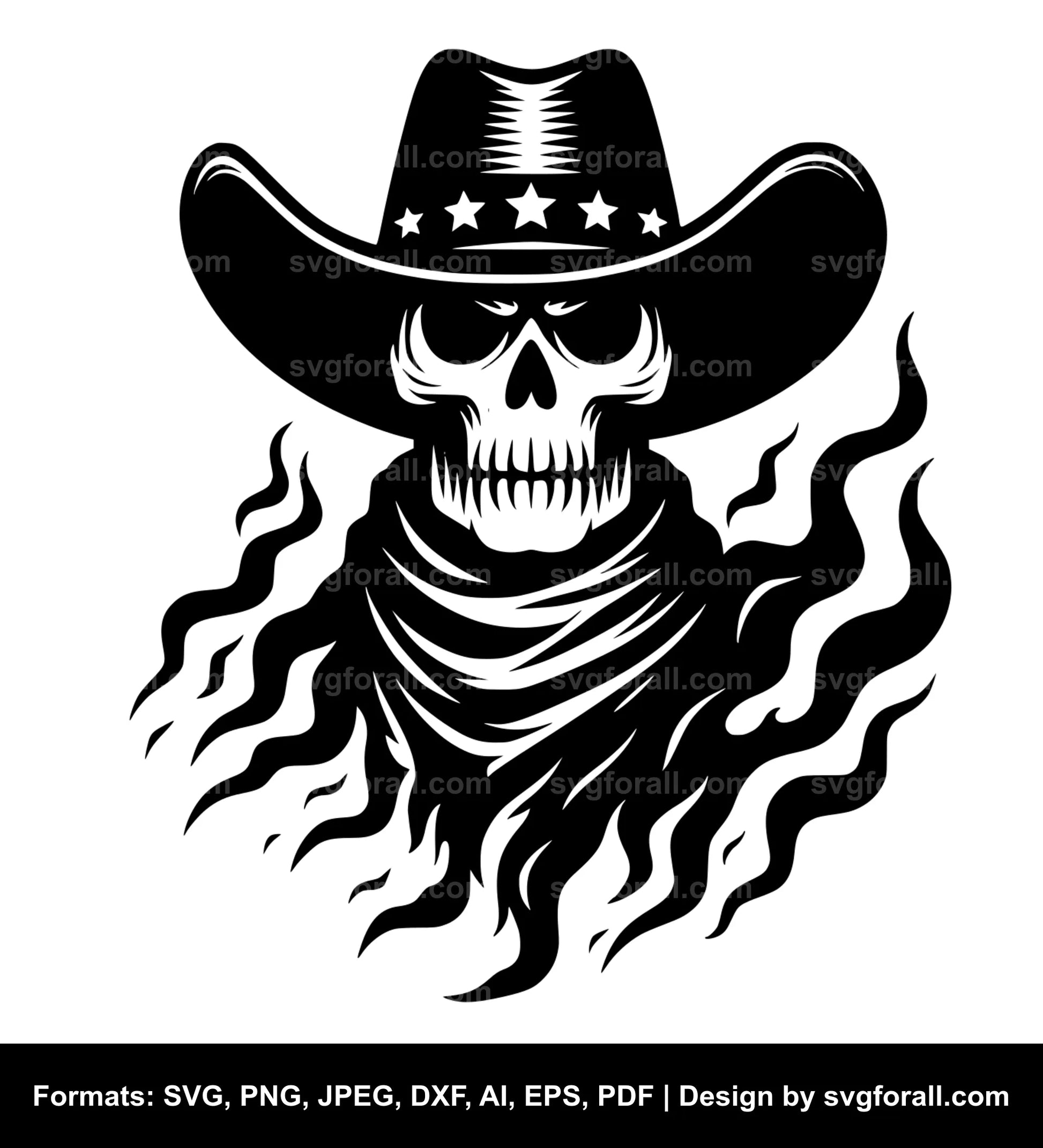 Cowboy Ghost SVG