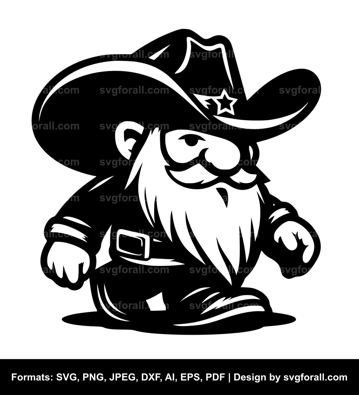 Cowboy Gnome Cricut SVG