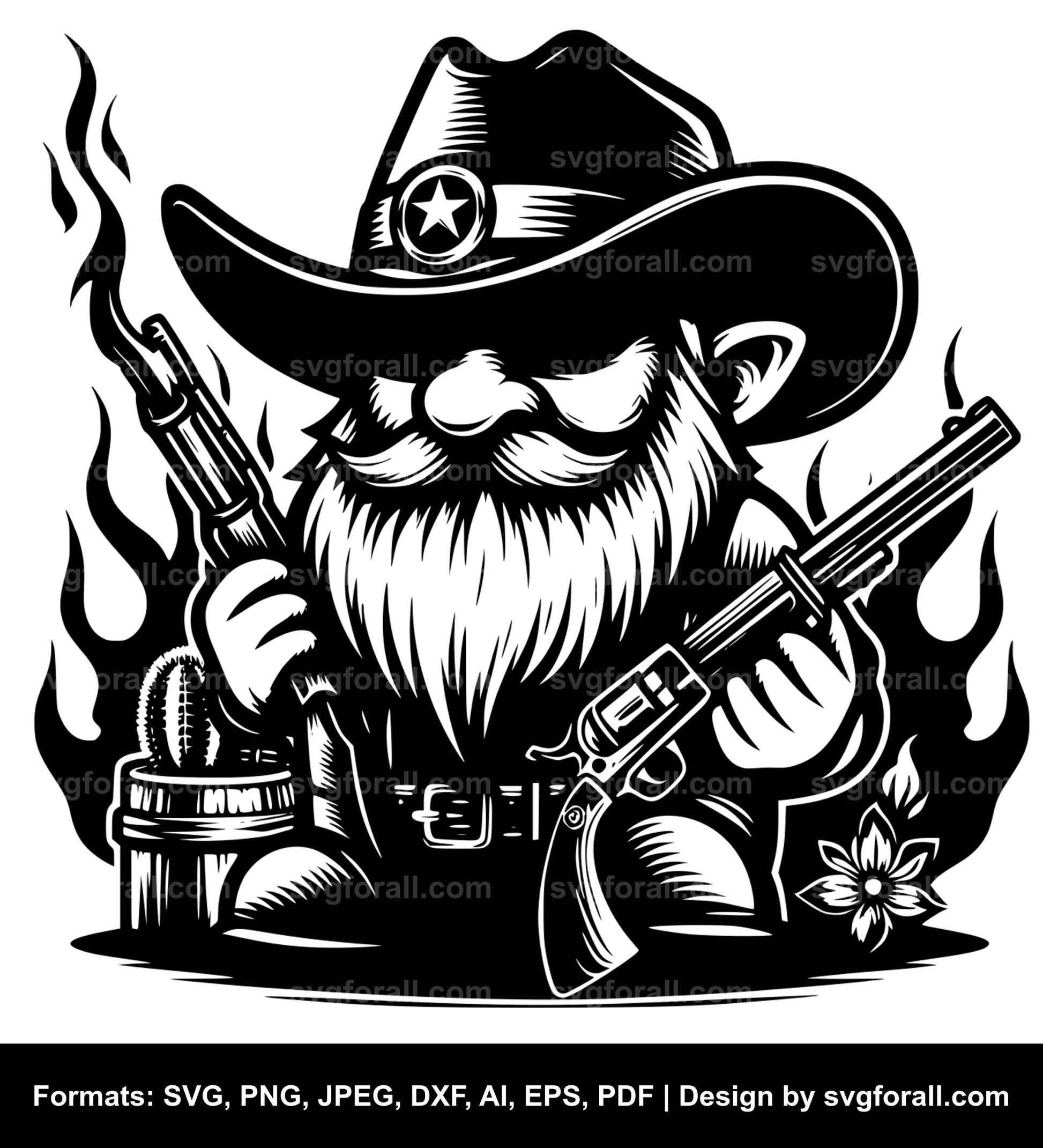 Cowboy Gnome SVG