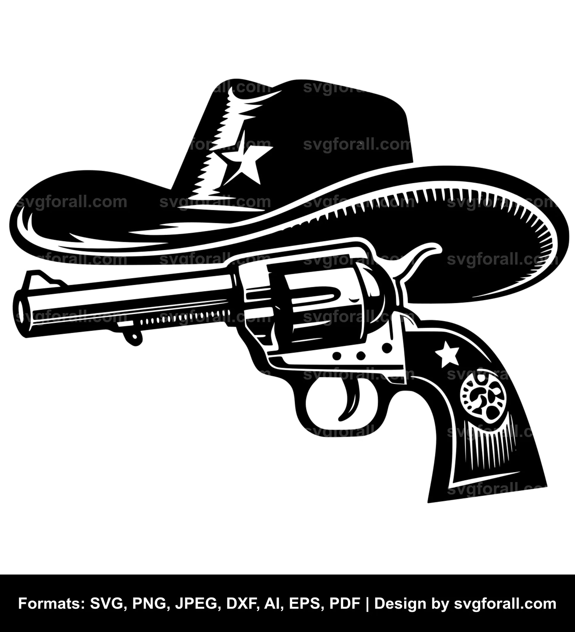 Cowboy Gun Cricut SVG