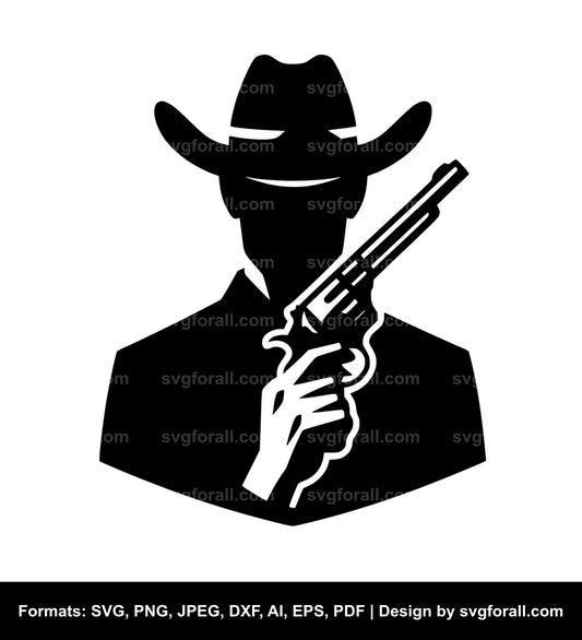 Cowboy Gun SVG File