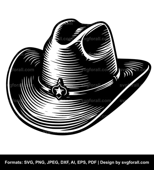 Cowboy Hat SVG Vector