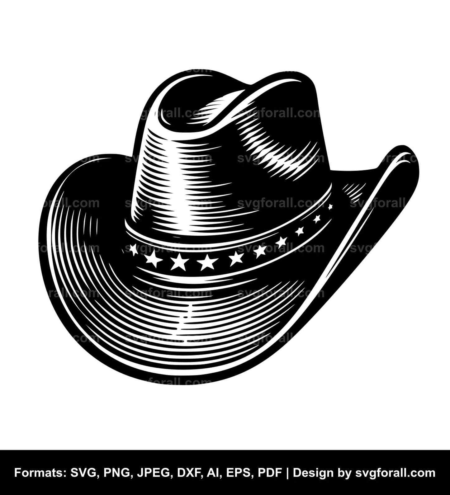 Cowboy Hat Vector SVG