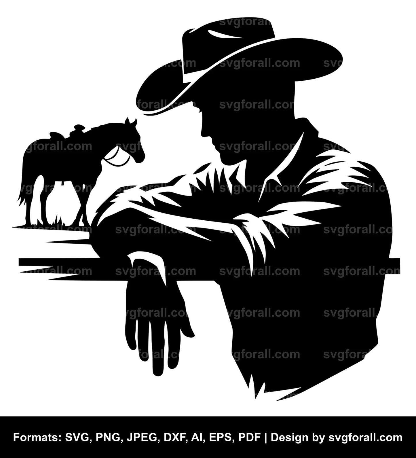 Cowboy SVG Vector Image