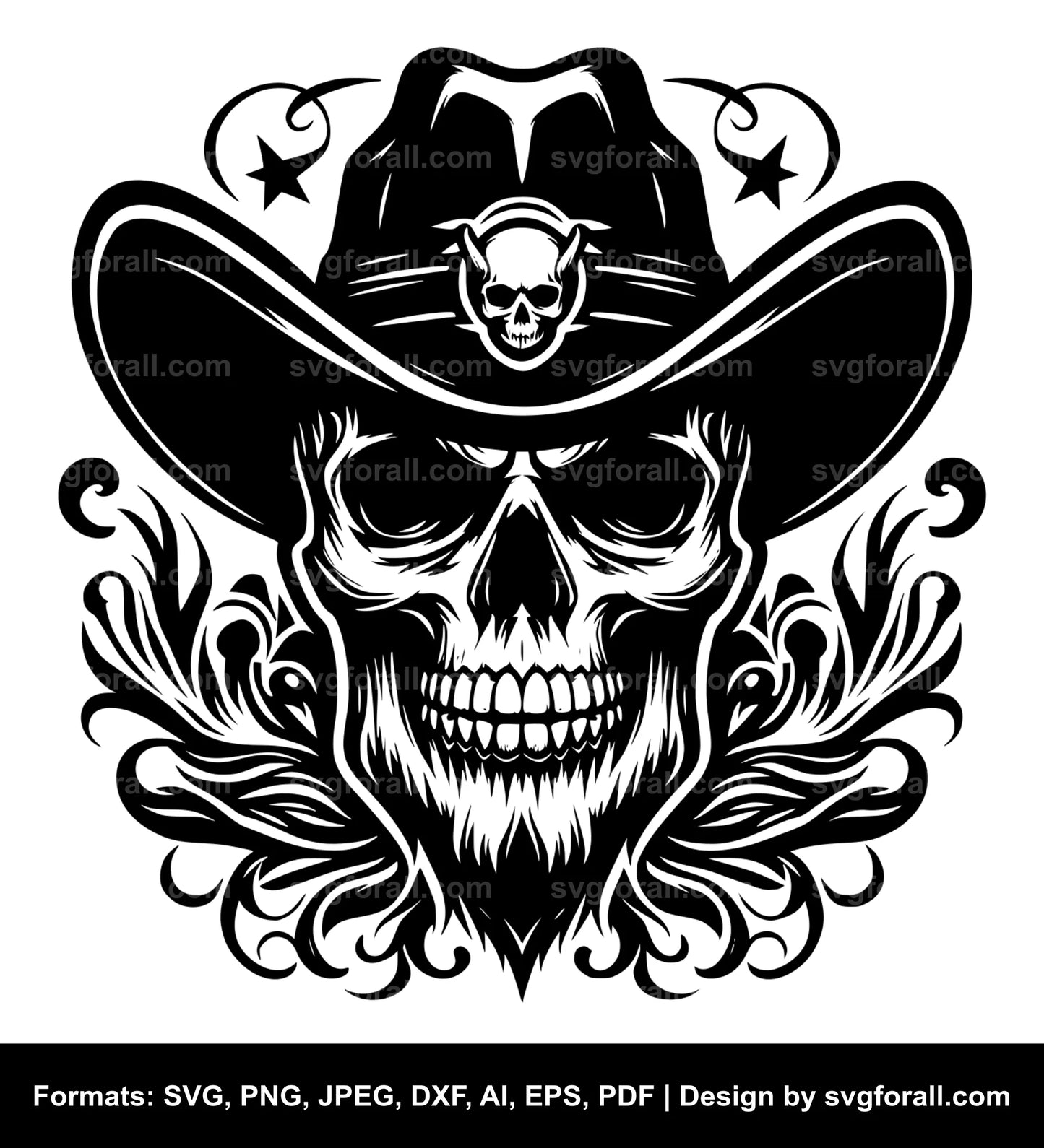 Cowboy Skull SVG File