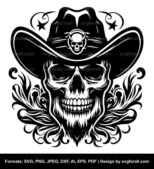 Cowboy Skull SVG File