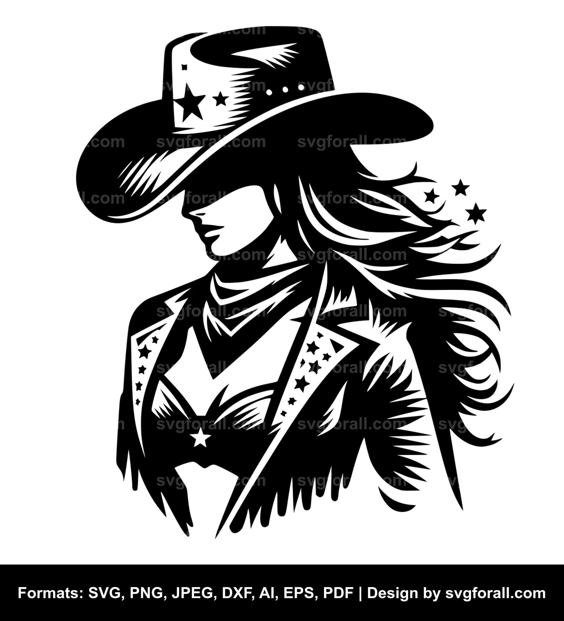 Cowgirl Clipart SVG