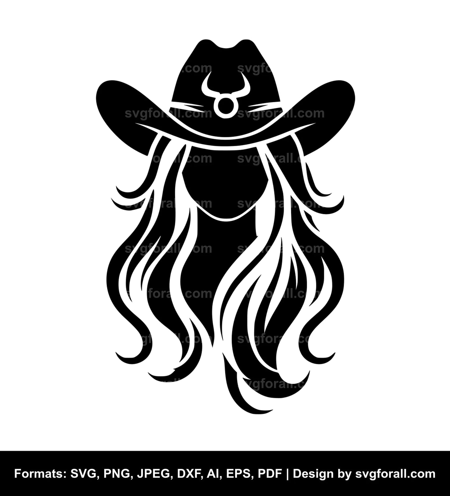 Cowgirl SVG Clip Art