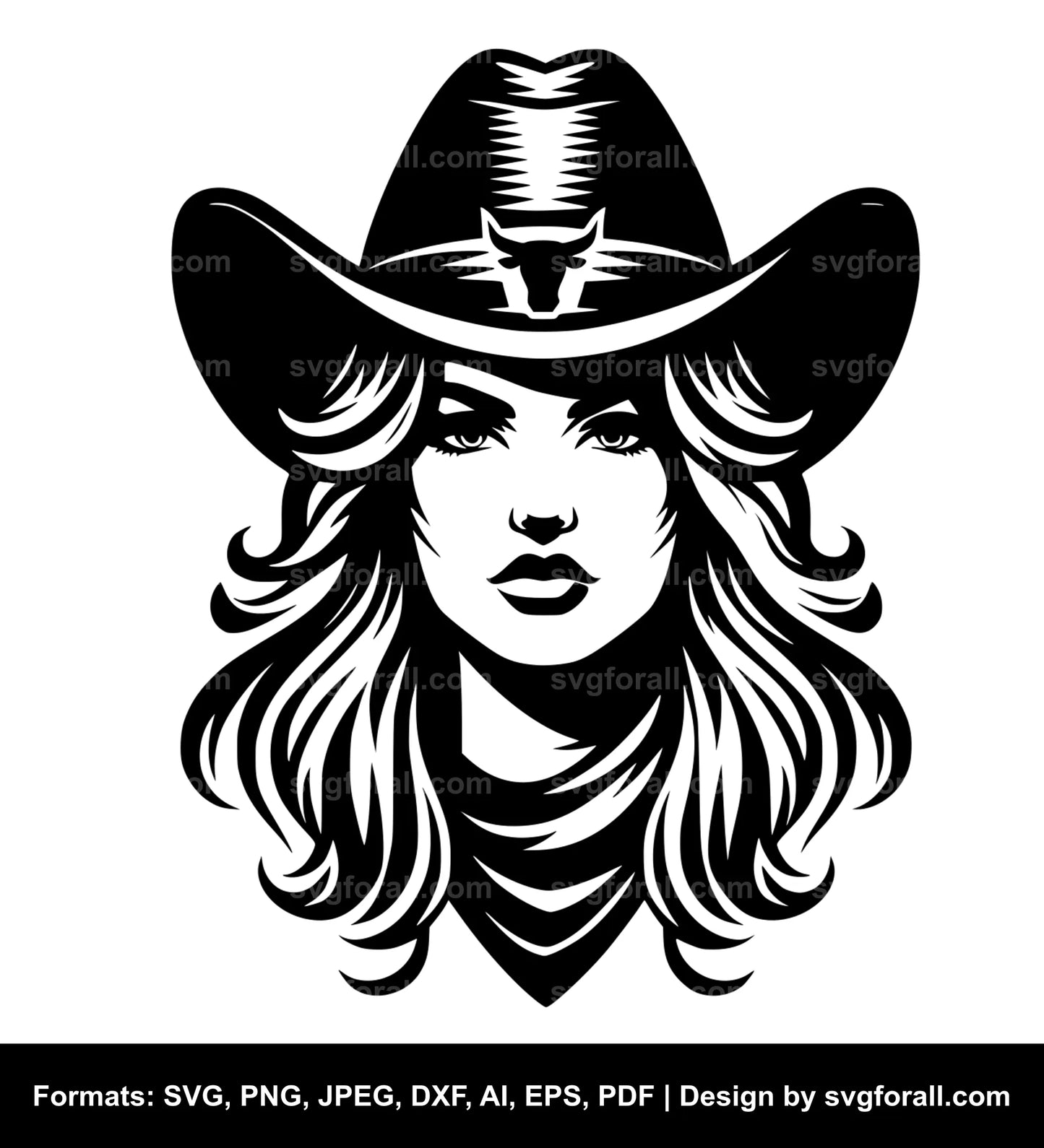 Cowgirl SVG Design