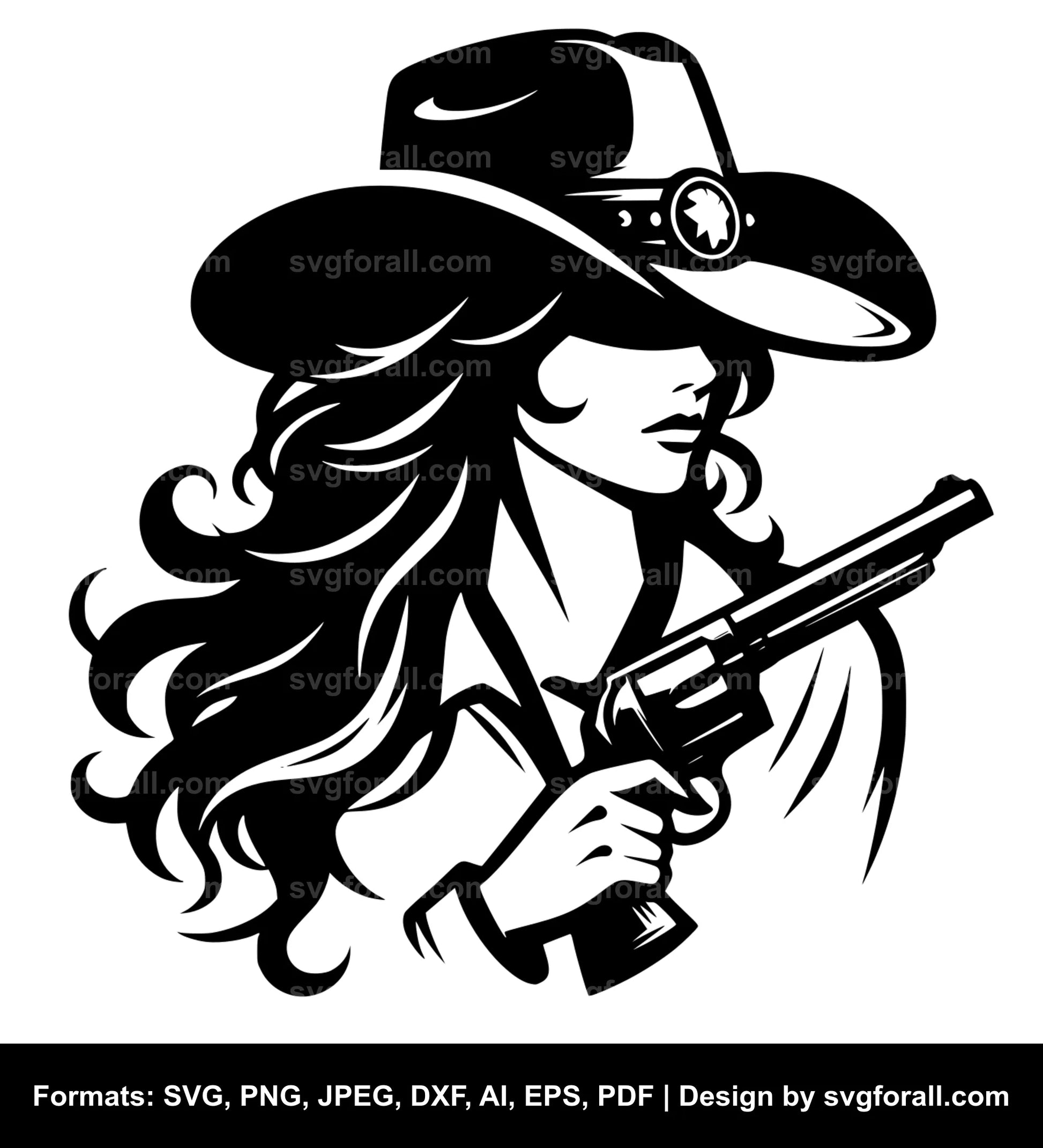 Cowgirl SVG File