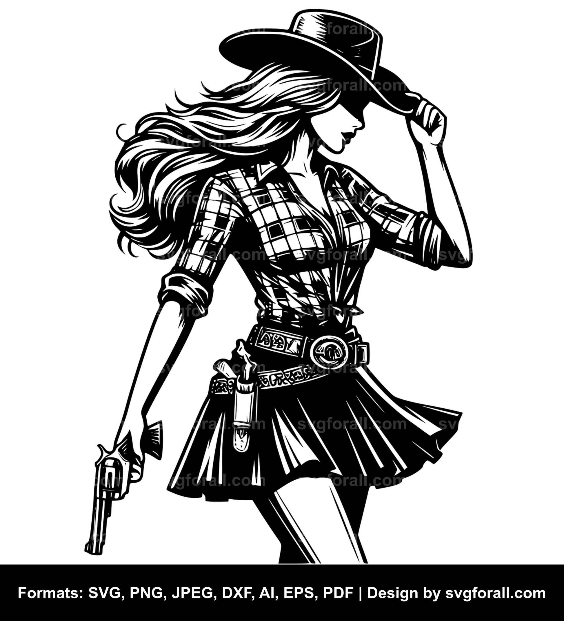 Cowgirl SVG PNG