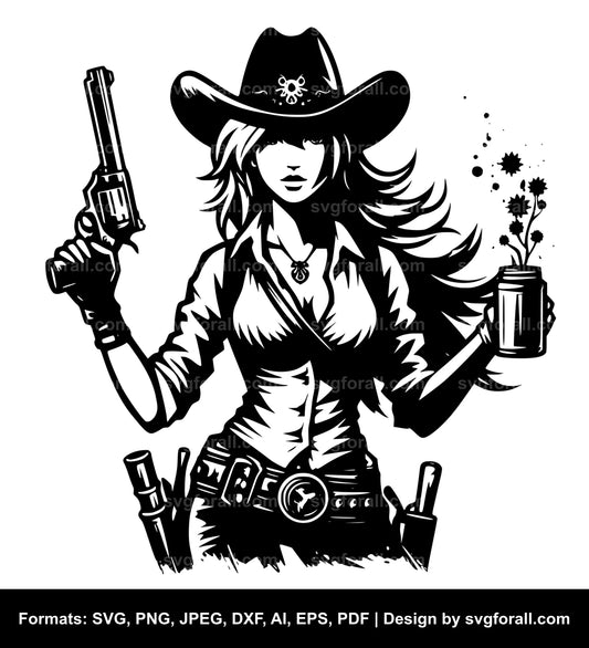 Cowgirl SVG PNG Image