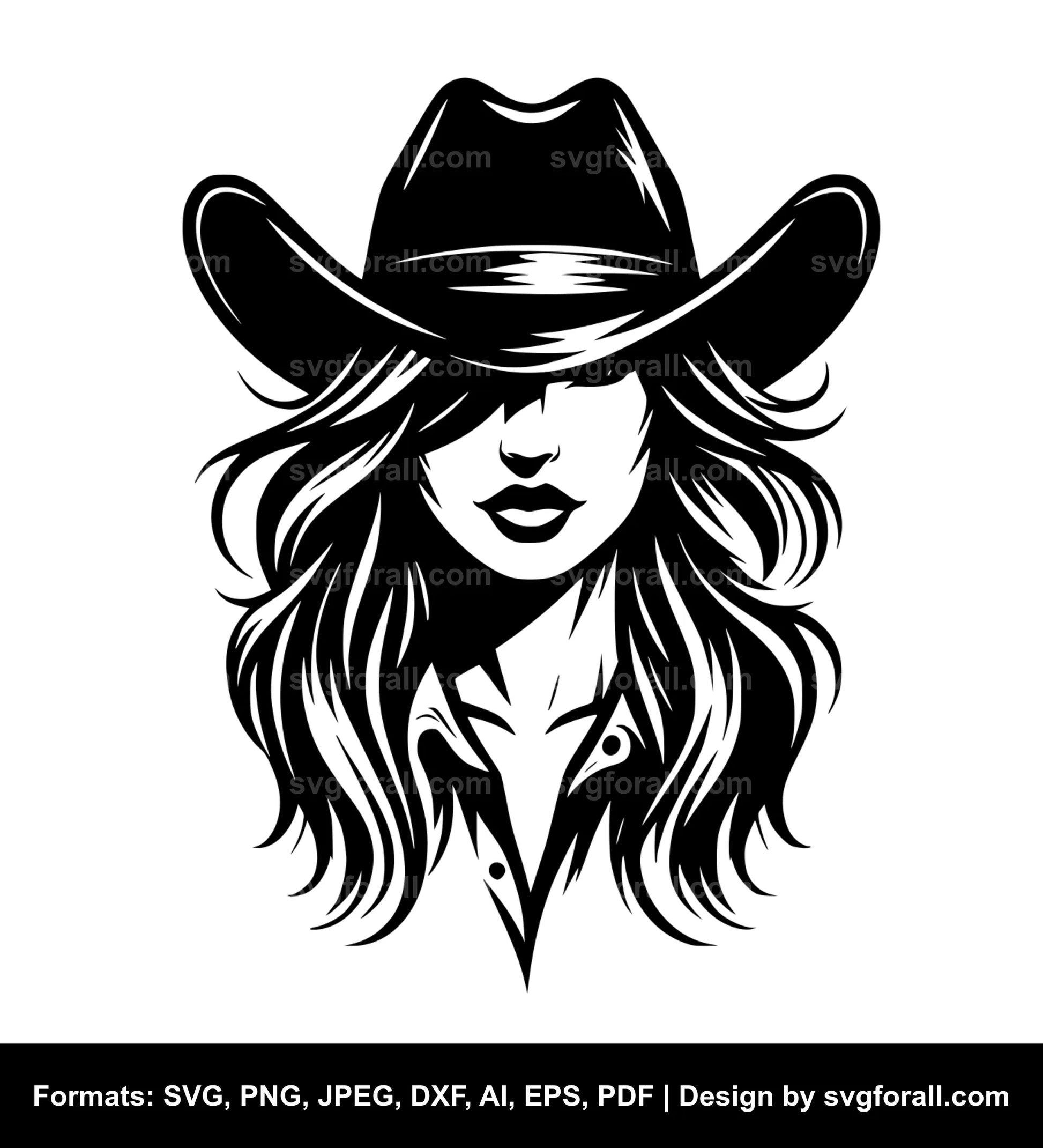 Cowgirl Vector SVG