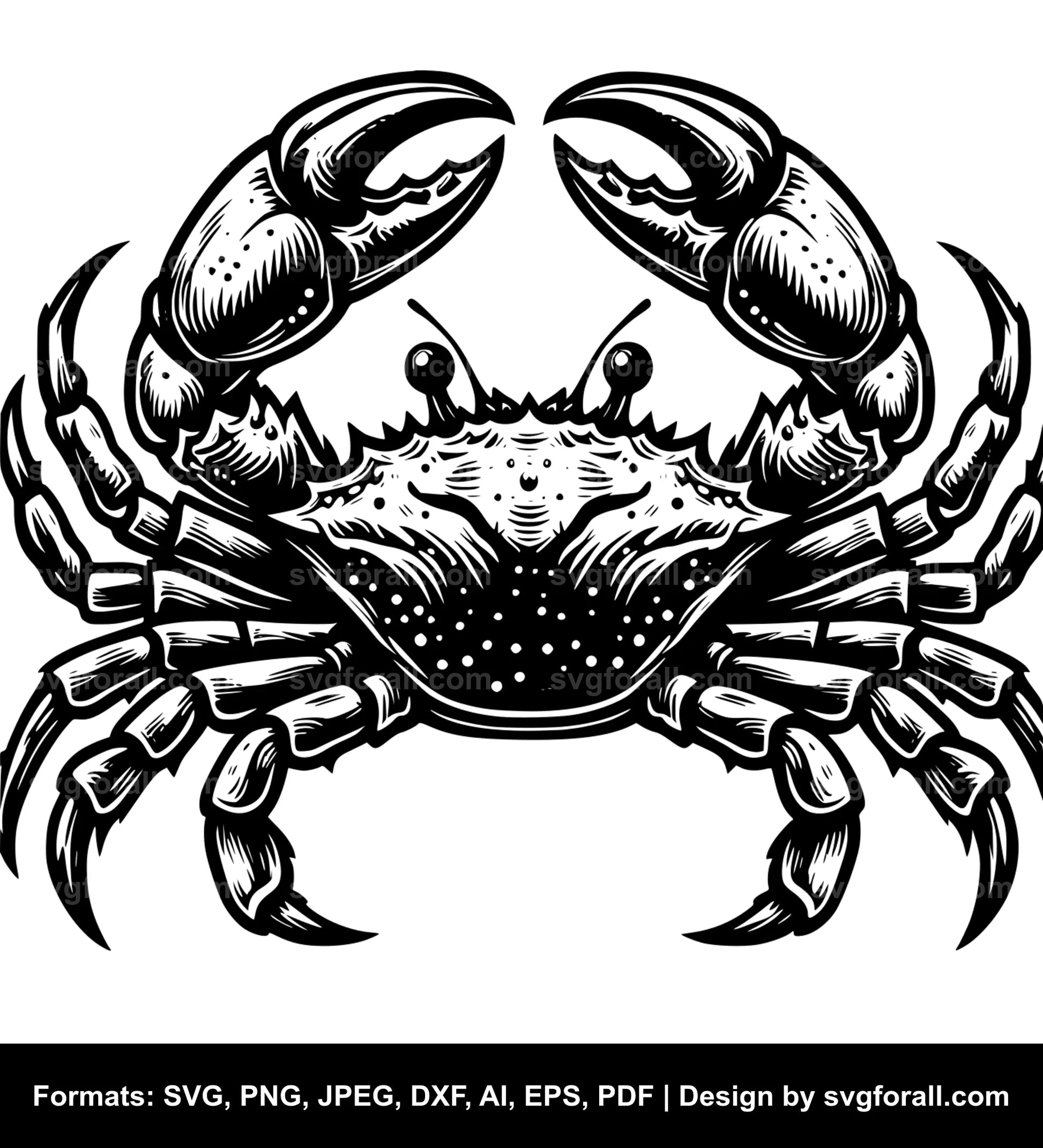 Crab SVG Vector