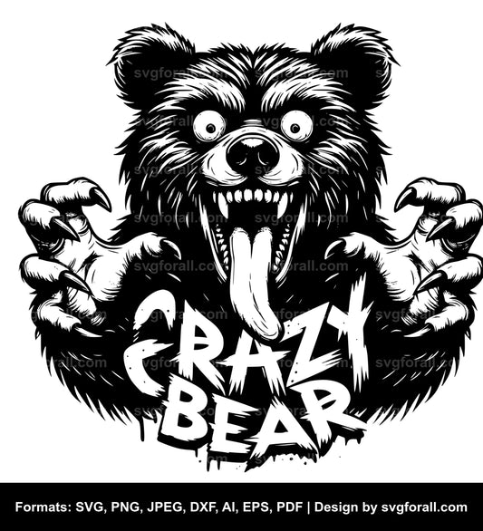 Crazy Bear SVG File