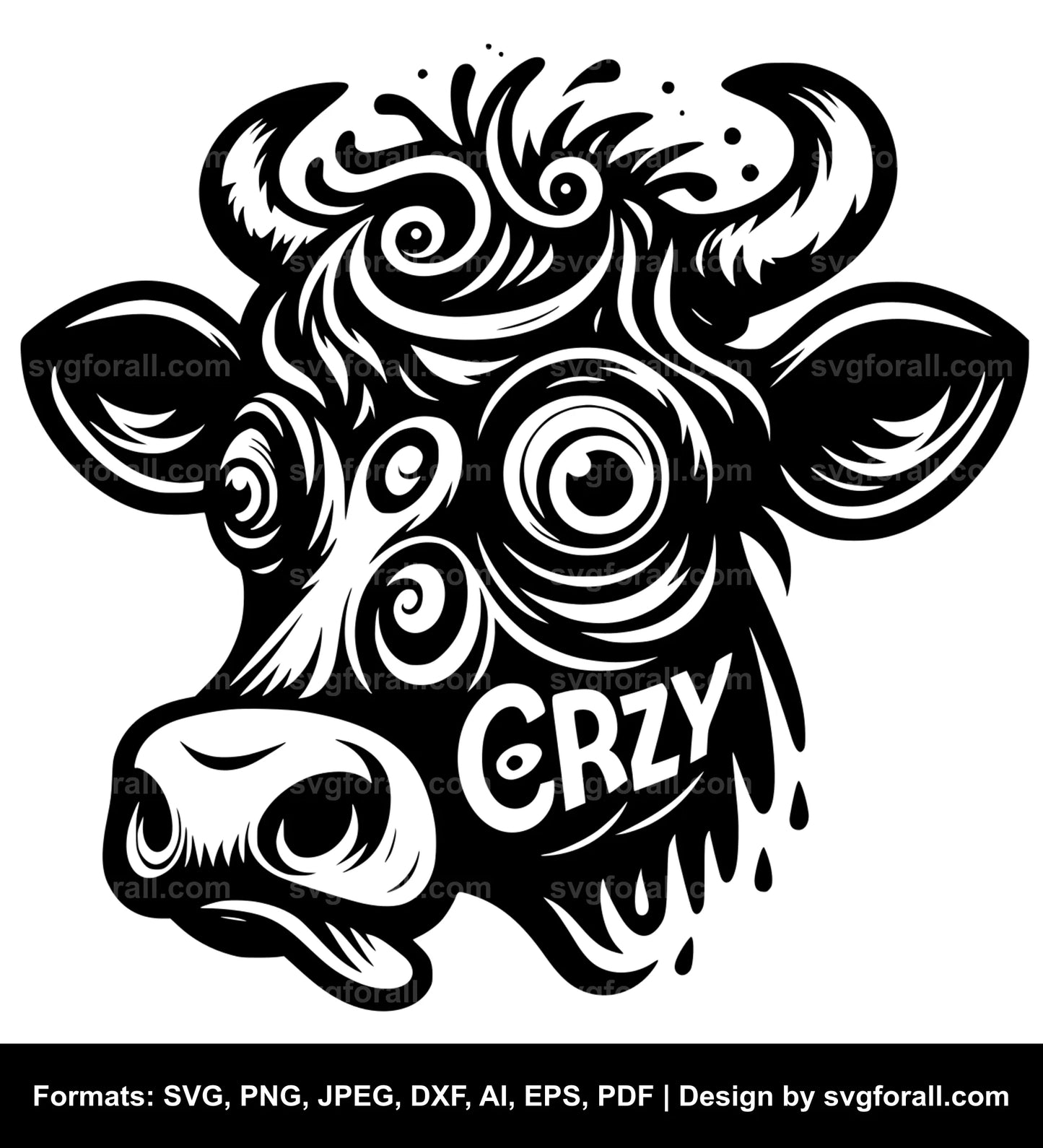 Crazy Cow SVG