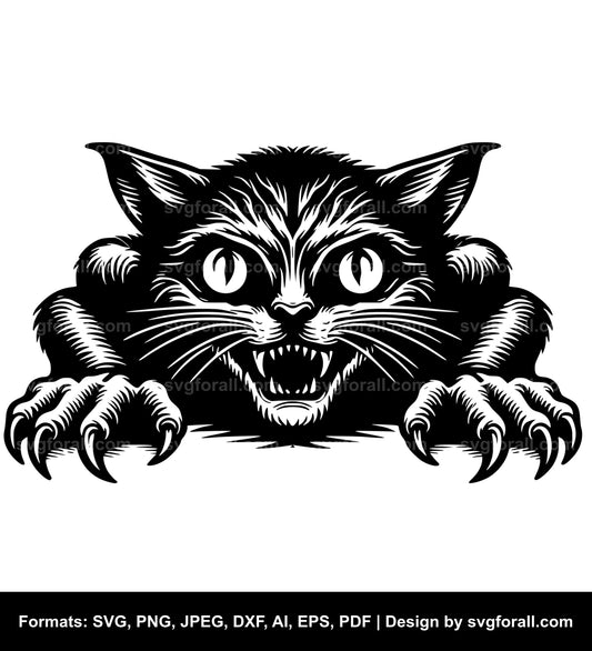 Creepy Cat Cricut SVG