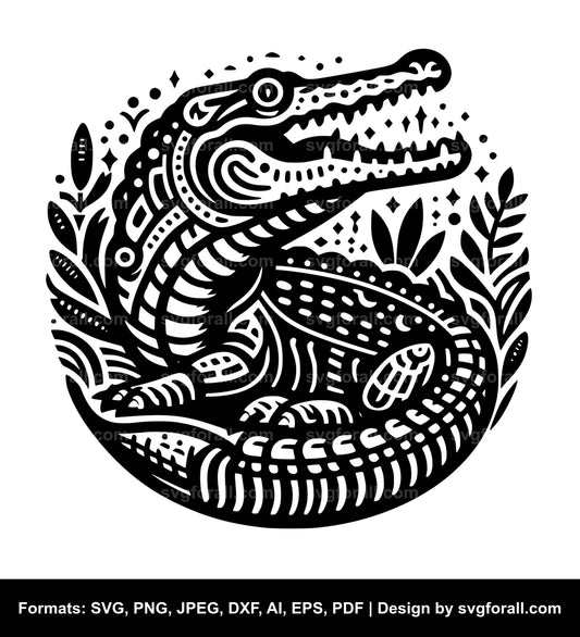 Crocodile SVG