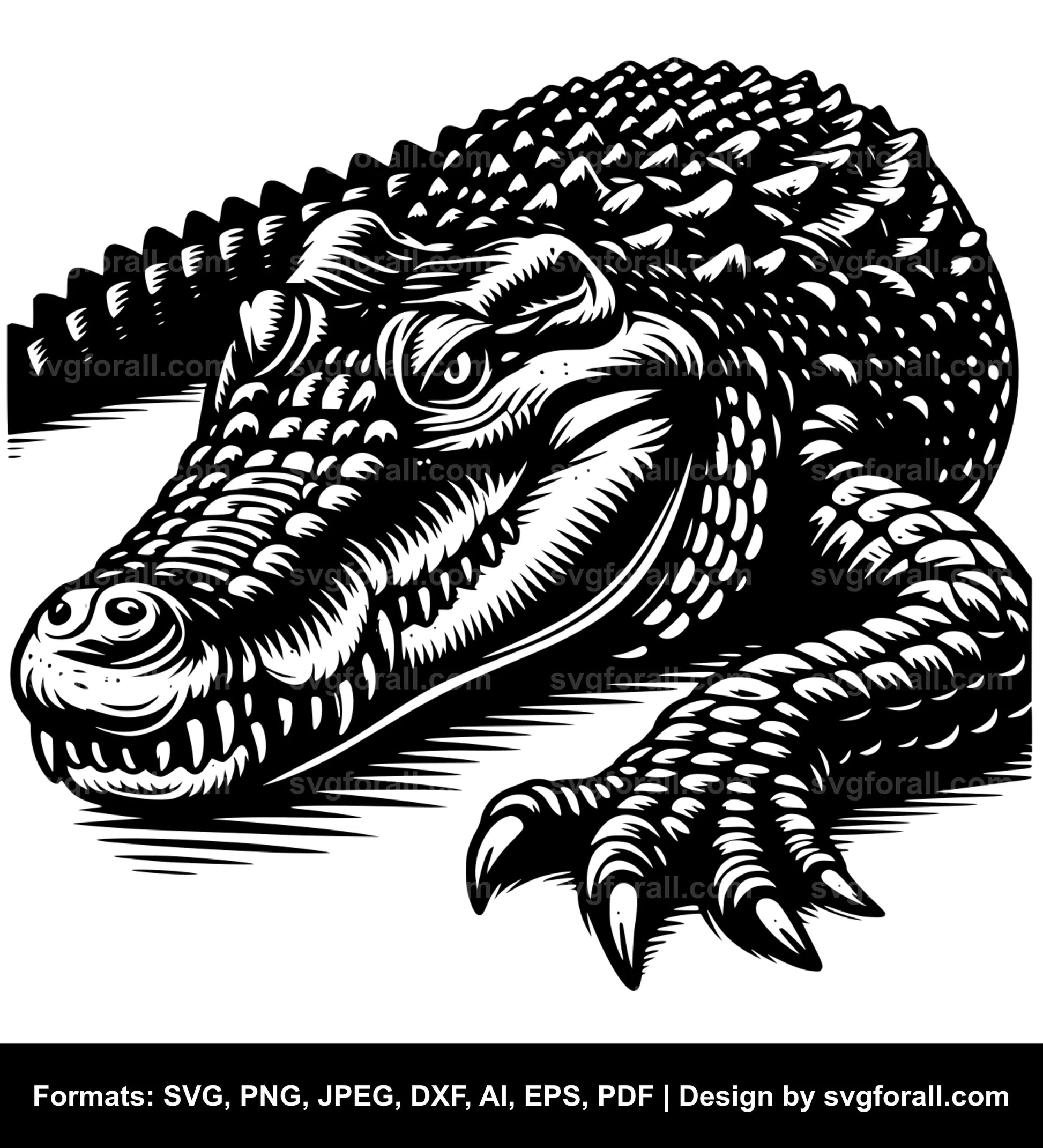 Crocodile SVG PNG