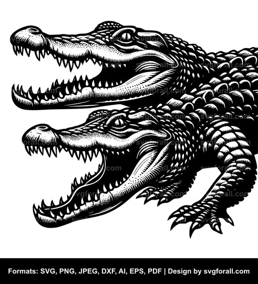 Crocodile SVG Vector