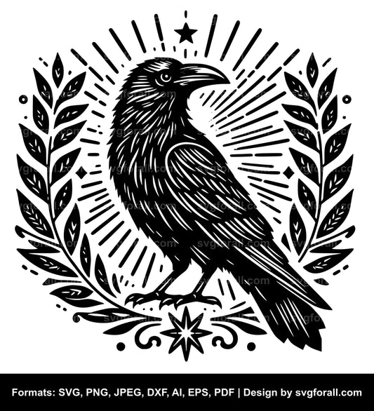 Crow Bird Cricut SVG