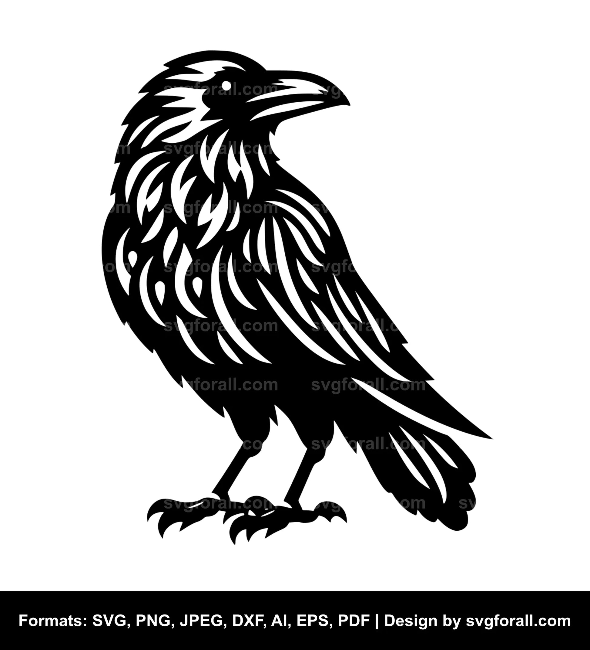 Crow Bird SVG File