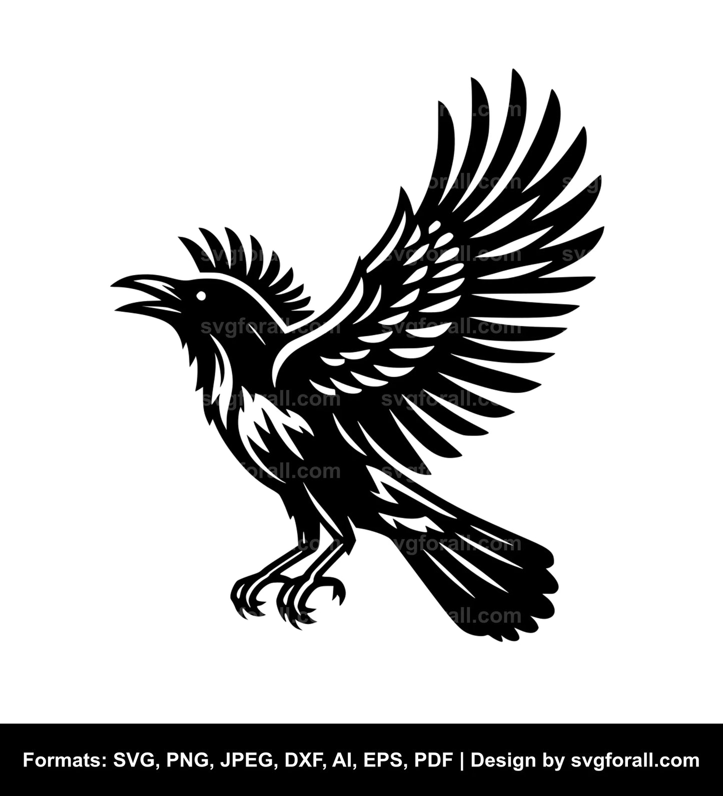 Crow Bird SVG Vector