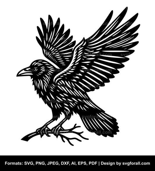 Crow Bird Vector SVG