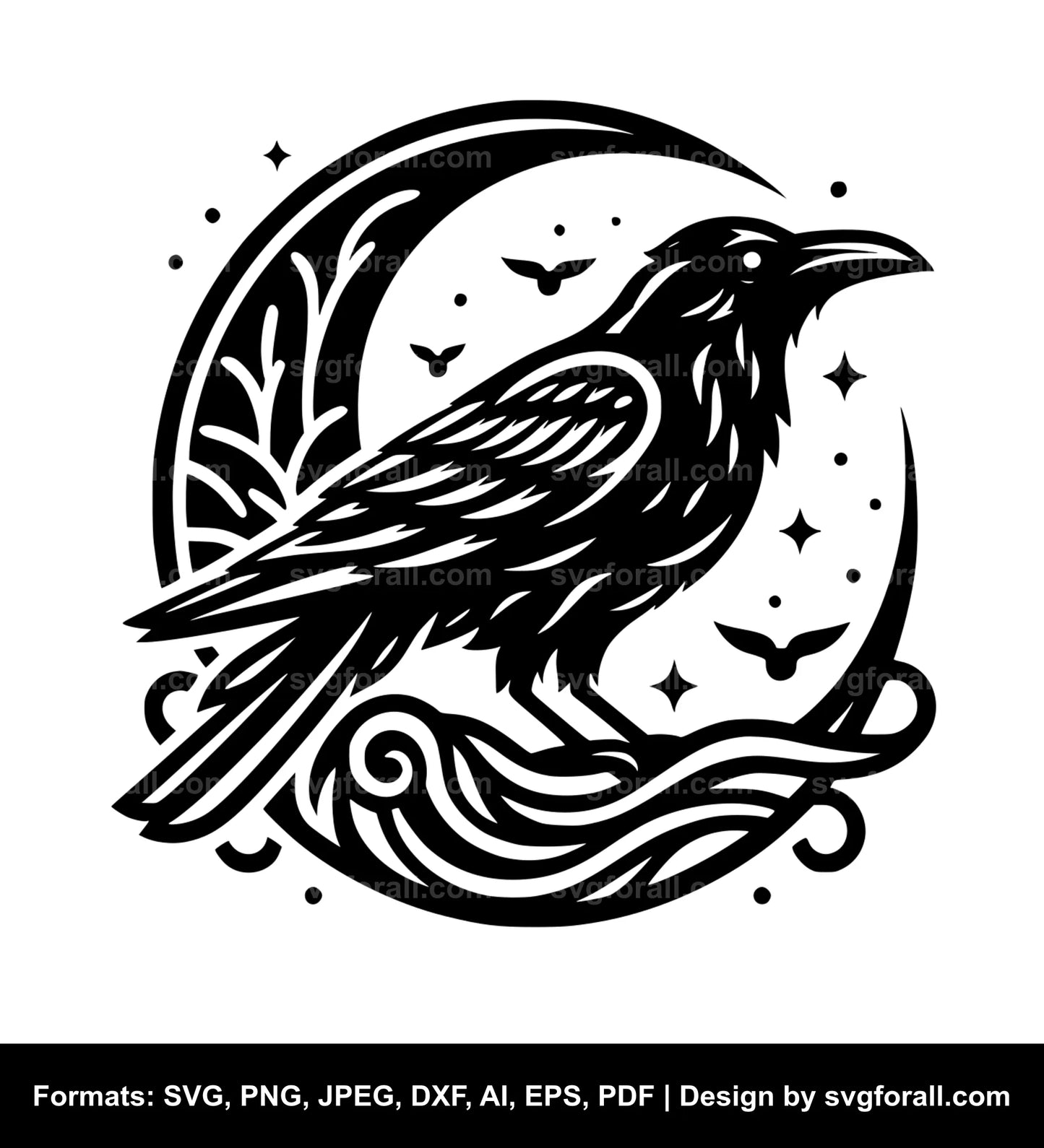 Crow SVG Clip Art