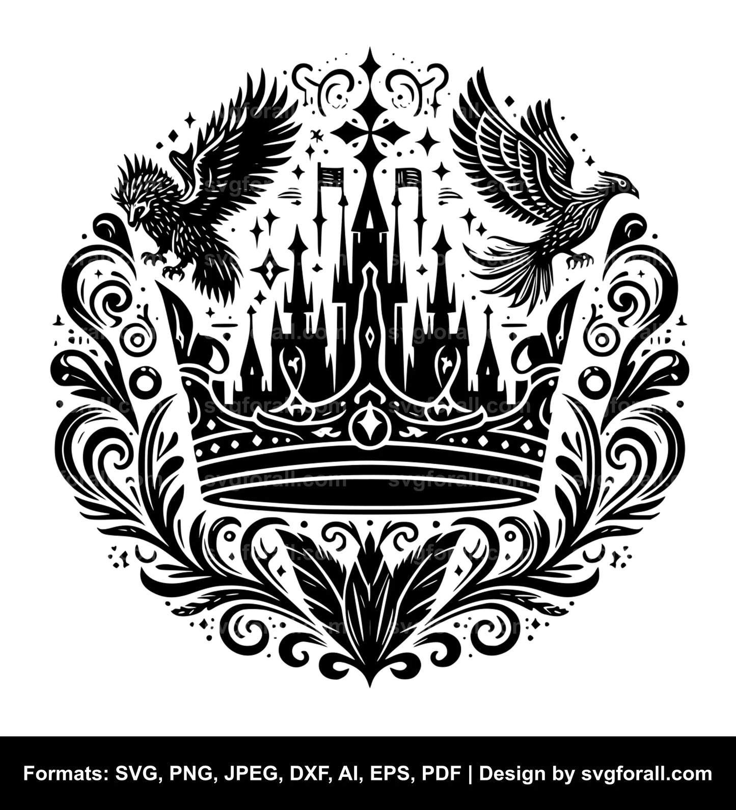 Crown SVG Vector