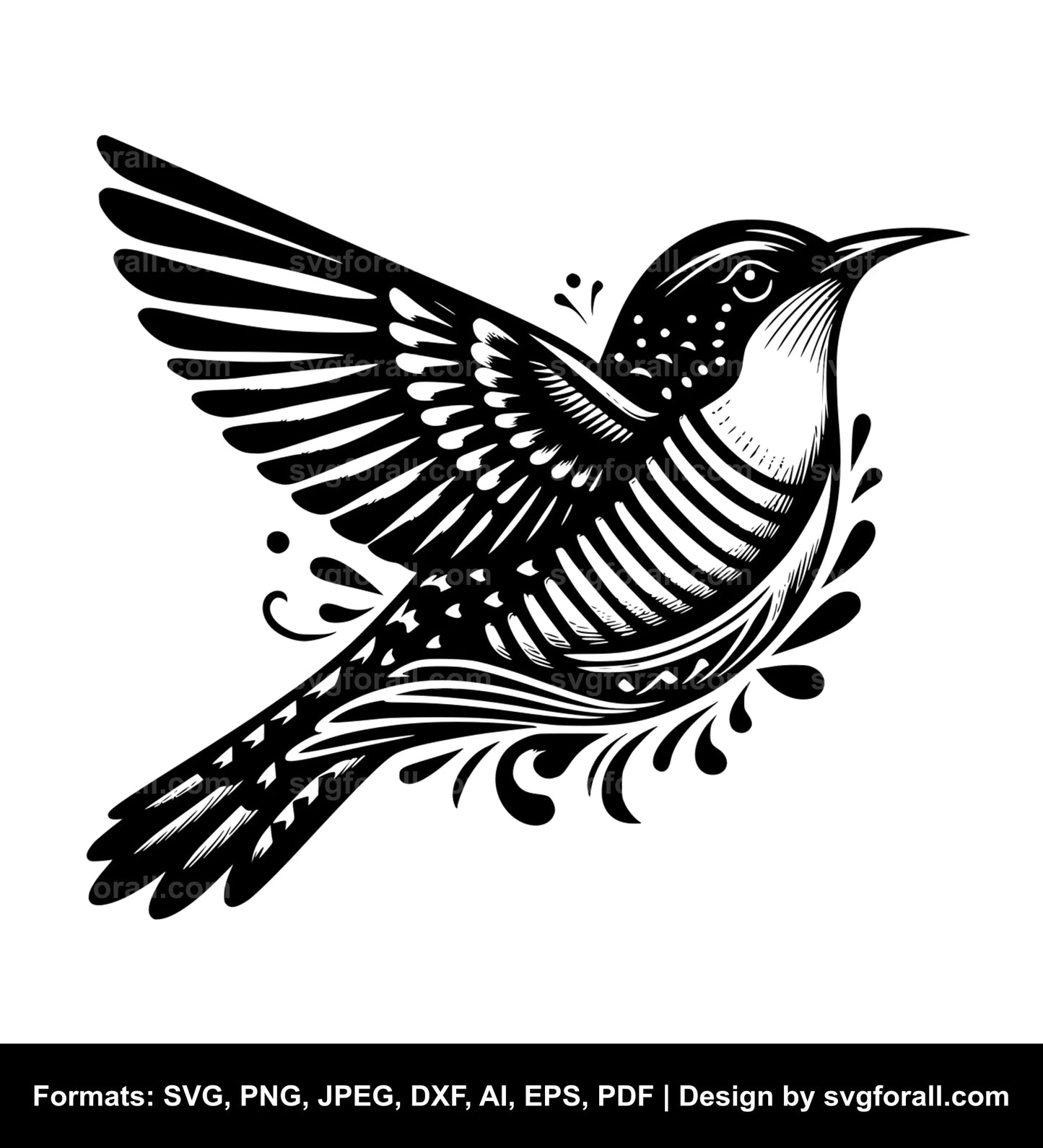 Cuckoo Bird Cricut SVG