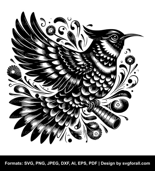 Cuckoo Bird SVG File