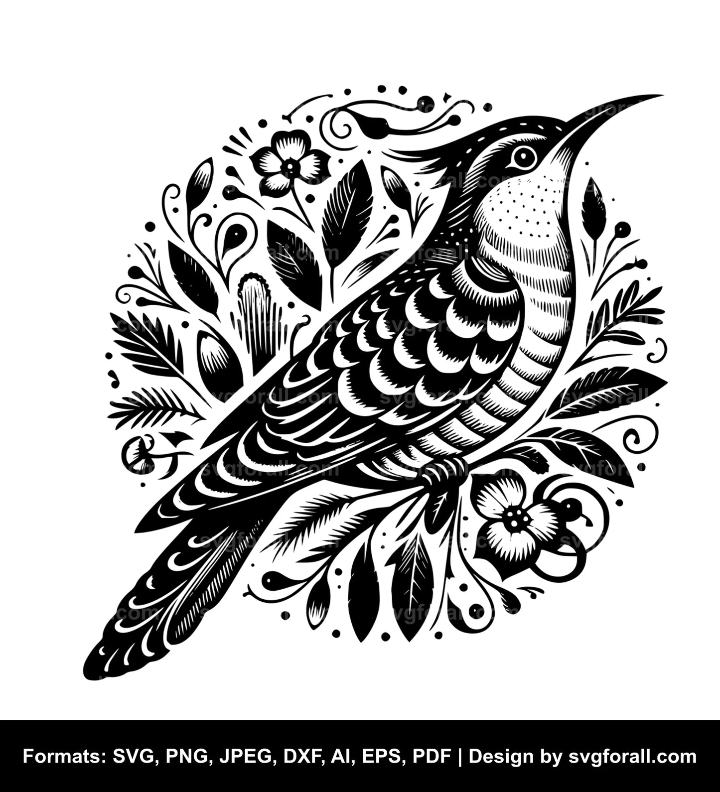 Cuckoo Bird SVG PNG