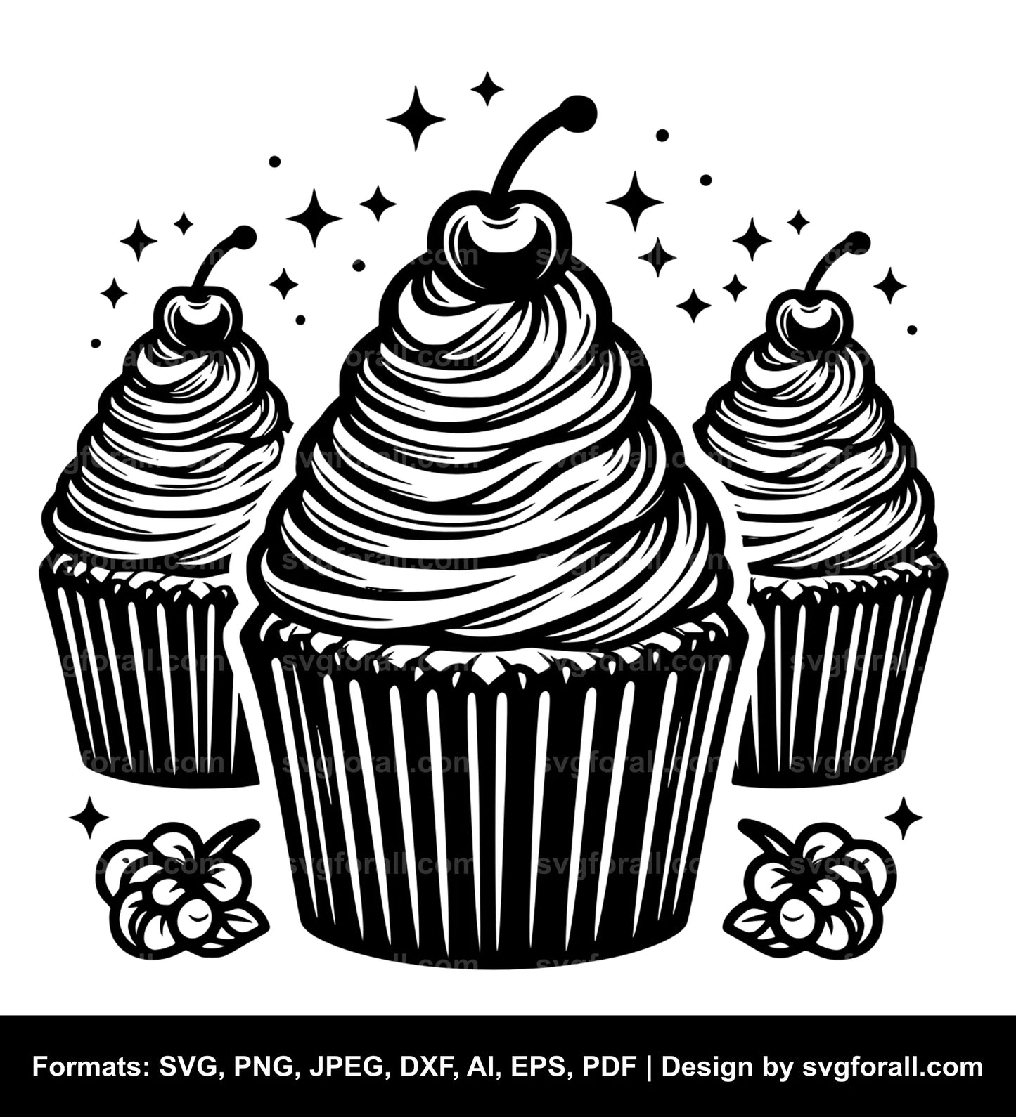 Cupcake SVG Vector